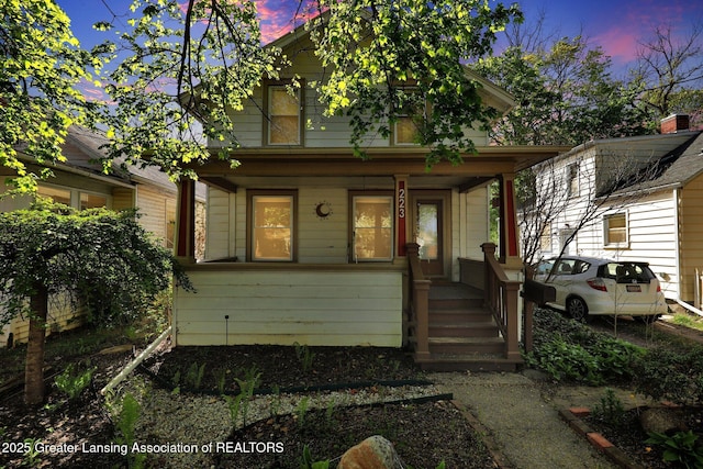 223 N Fairview, Lansing, MI 48912 - exterior space featuring covered porch