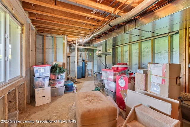 view of storage area