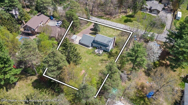 12188 Forest Meadow Dr, Perry, MI 48872 - birds eye view of property