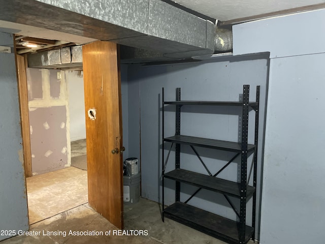 view of basement