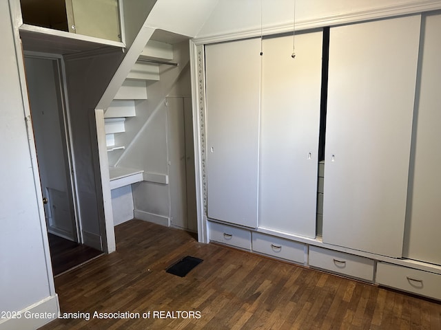 interior space with wood finished floors