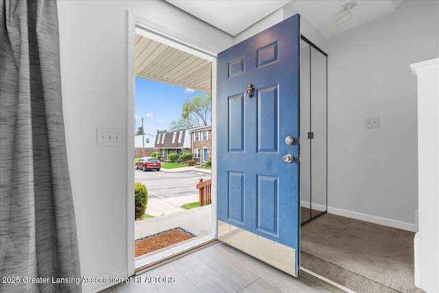 entrance foyer featuring baseboards
