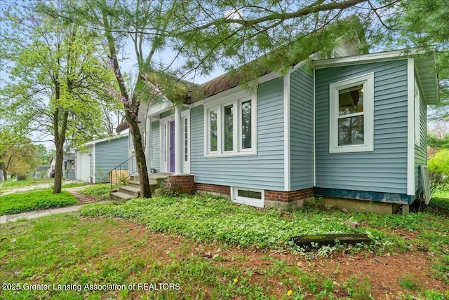 view of property exterior