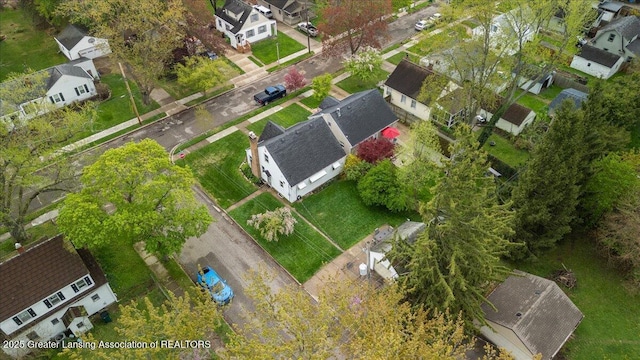 drone / aerial view featuring a residential view