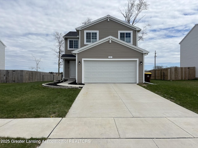 850 Saint Johns Chase, Grand Ledge, MI 48837 - traditional-style house featuring concrete driveway and an attached garage