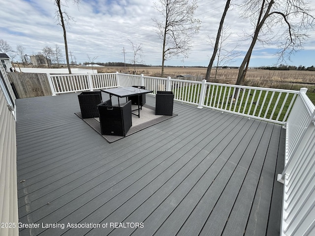850 Saint Johns Chase, Grand Ledge, MI 48837 - wooden deck featuring a rural view
