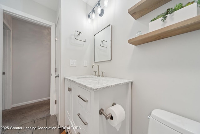 1212 Sandhill Dr, Dewitt, MI 48820 - half bathroom with toilet and vanity
