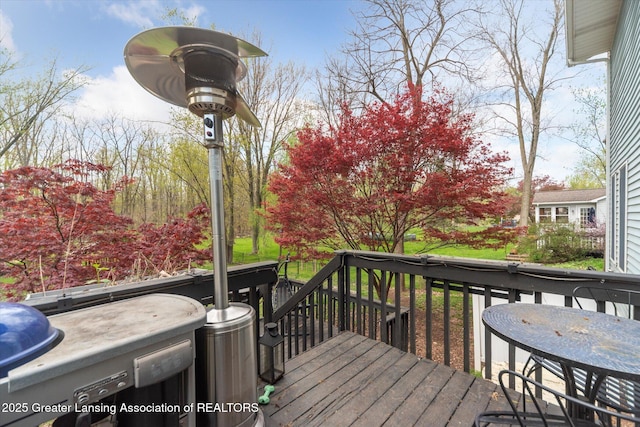 1212 Sandhill Dr, Dewitt, MI 48820 - view of wooden deck