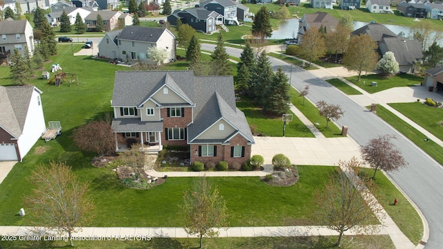 bird's eye view featuring a residential view