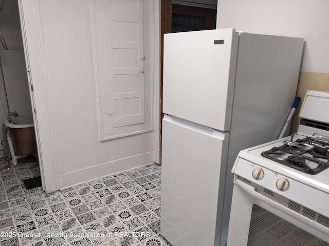 kitchen with white appliances