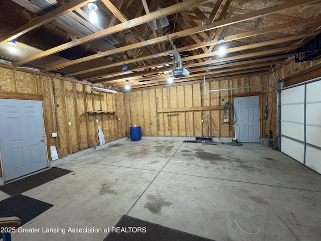 5205 N Bailey Rd, Coral, MI 49322 - garage with a garage door opener