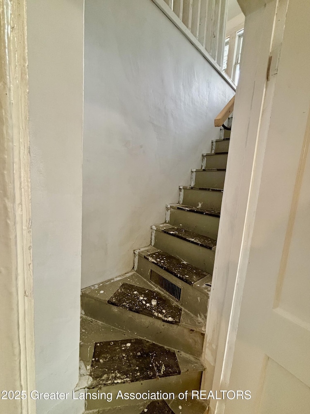 view of staircase