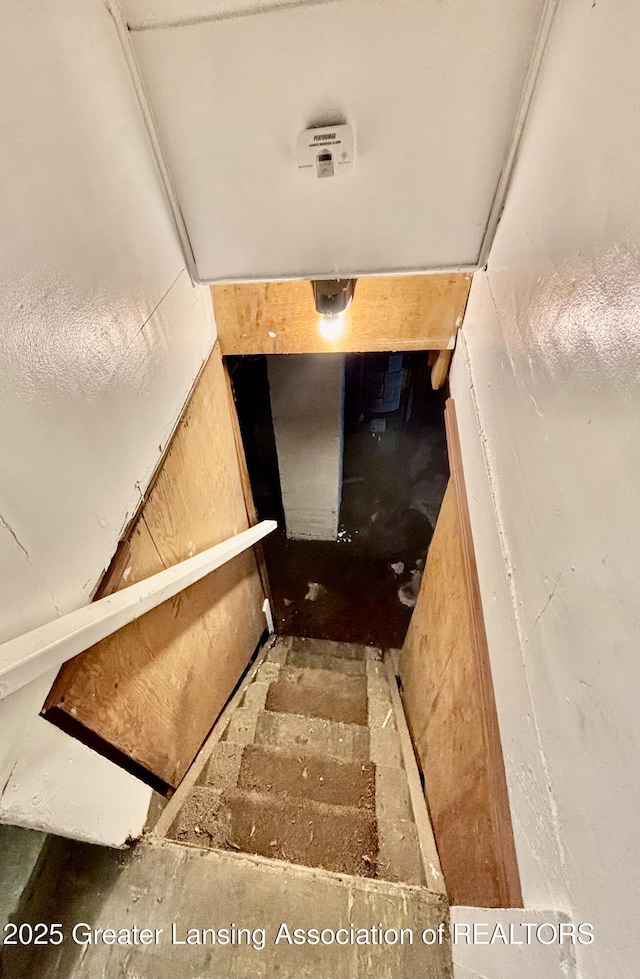 view of stairway