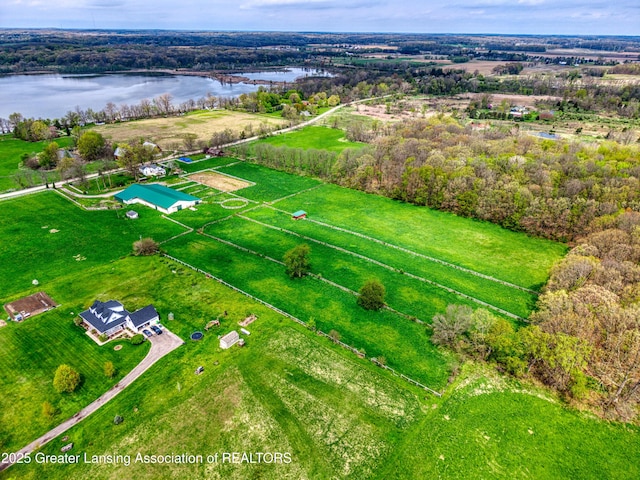 2820 N Lima Center Rd, Dexter, MI 48130 - bird's eye view featuring a water view