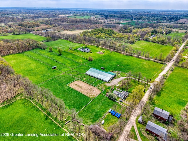 2820 N Lima Center Rd, Dexter, MI 48130 - drone / aerial view featuring a rural view