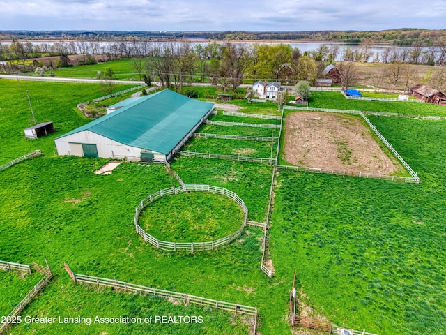 2820 N Lima Center Rd, Dexter, MI 48130 - aerial view featuring a water view