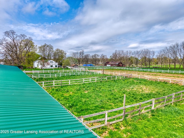 2820 N Lima Center Rd, Dexter, MI 48130 - view of yard featuring fence and a rural view