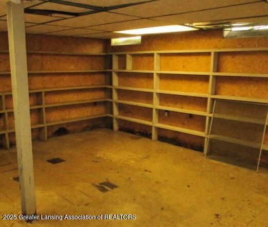 view of storage room