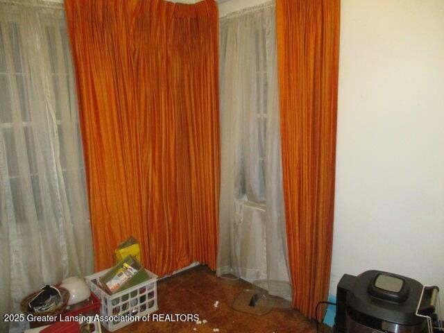 view of spare room
