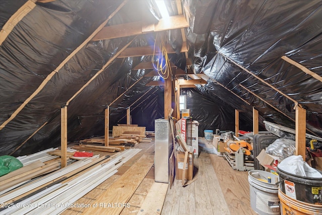 view of attic