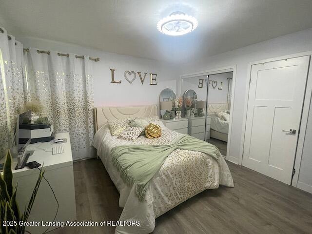 6422 E Saginaw Hwy, Grand Ledge, MI 48837 - bedroom featuring wood finished floors