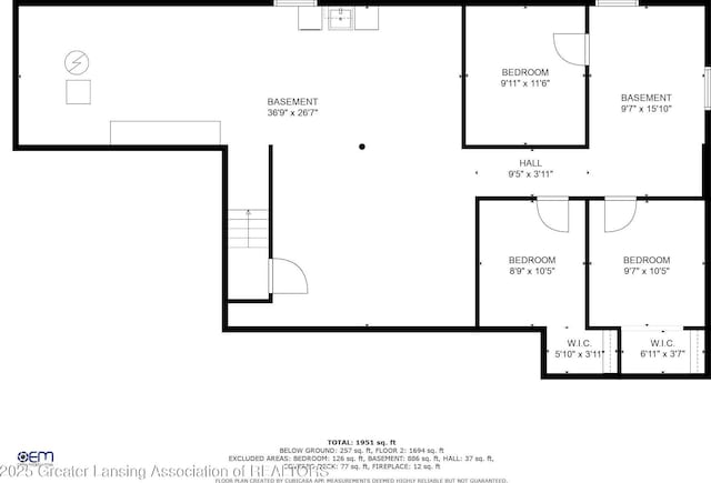 910 Pecos Dr, Lansing, MI 48917 - room layout