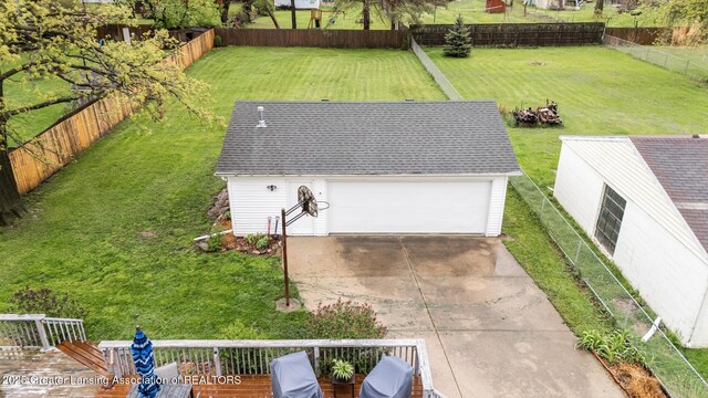 view from above of property