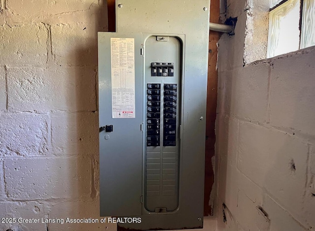 utility room featuring electric panel
