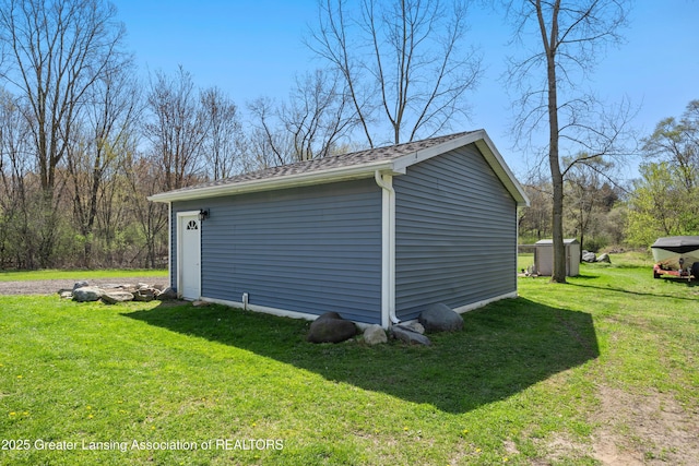 5364 Drumheller Rd, Bath, MI 48808 - view of outbuilding featuring an outbuilding
