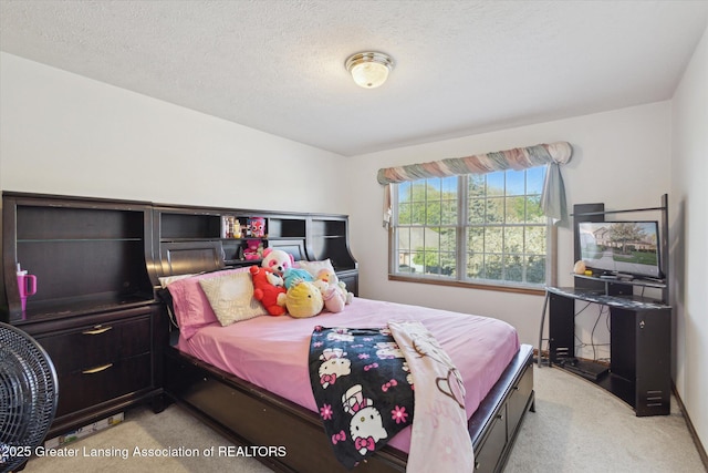 900 Oneida Woods Trl, Grand Ledge, MI 48837 - bedroom with light colored carpet and a textured ceiling