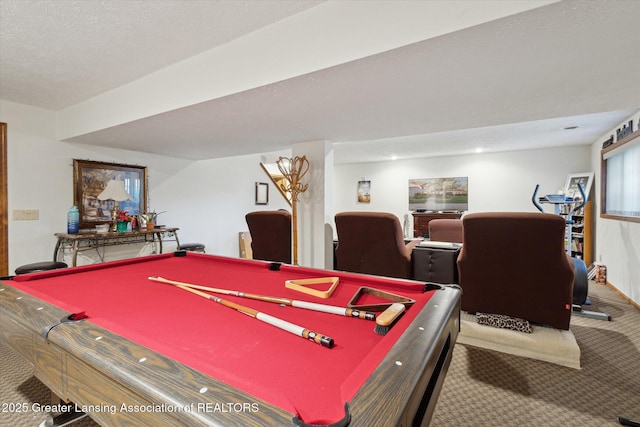 900 Oneida Woods Trl, Grand Ledge, MI 48837 - game room with billiards and carpet flooring