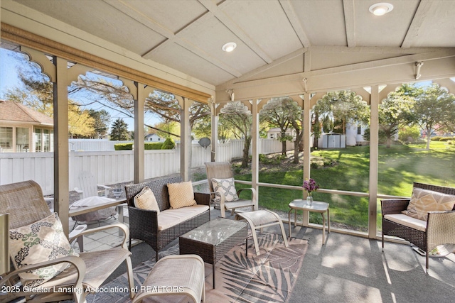 900 Oneida Woods Trl, Grand Ledge, MI 48837 - sunroom with an outdoor hangout area and plenty of natural light