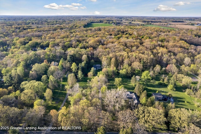 263 E Sherwood Rd, Williamston, MI 48895 - view of property location featuring a heavily wooded area