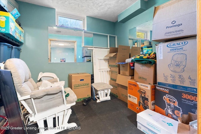 view of storage area