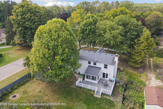 view of subject property