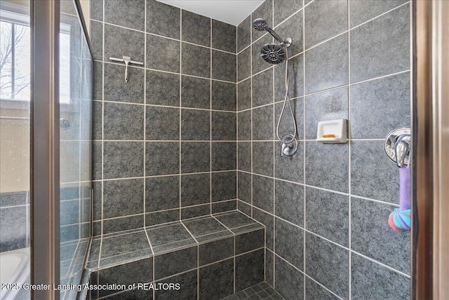 3837 Plover Pl, East Lansing, MI 48823 - full bathroom with tiled shower