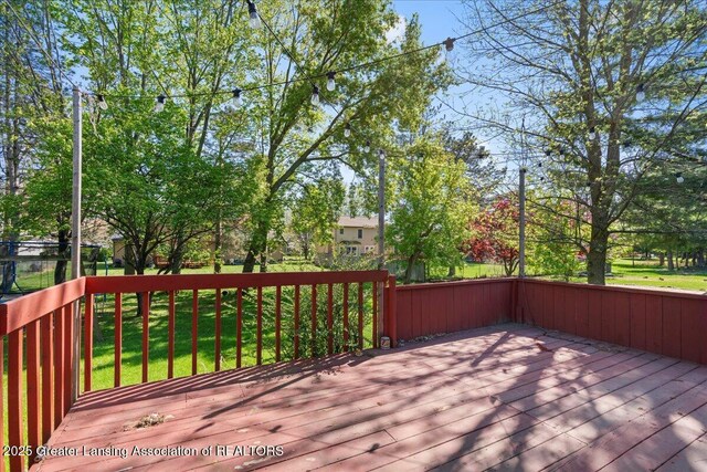 1263 Leeward Dr, Okemos, MI 48864 - view of deck