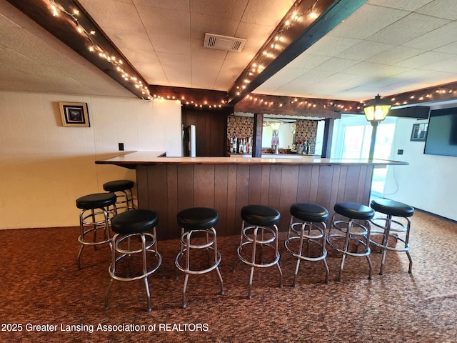 1048 Chris J Dr, Lansing, MI 48917 - indoor bar with wood walls