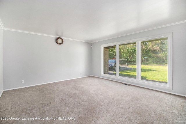 160 Lincoln Hill Dr, Battle Creek, MI 49015 - unfurnished room featuring crown molding, carpet flooring, and baseboards