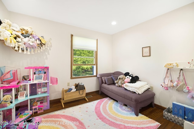 2335 N Concord Rd, Albion, MI 49224 - bedroom with wood finished floors, recessed lighting, and baseboards