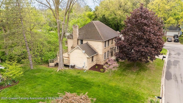 4245 Sandridge Dr, Okemos, MI 48864 - aerial view of property and surrounding area