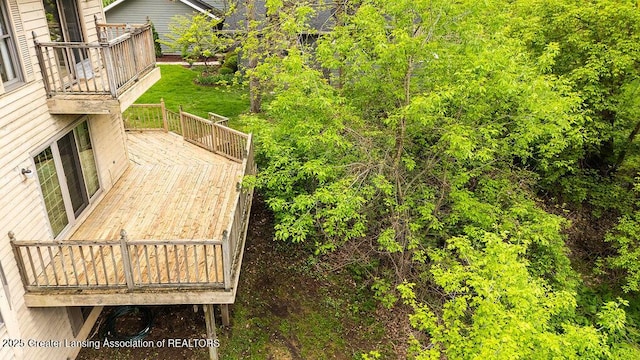 4245 Sandridge Dr, Okemos, MI 48864 - view of wooden deck