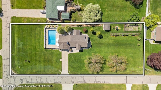 1801 Tahyio Rd, Owosso, MI 48867 - aerial view of a pool area