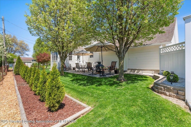 1801 Tahyio Rd, Owosso, MI 48867 - view of yard with a patio area
