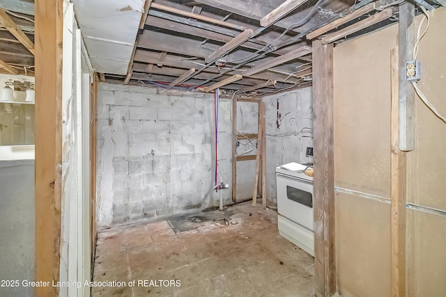 114 Haze St, Lansing, MI 48917 - view of unfinished basement