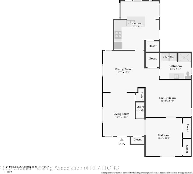 411 Jackson St, Grand Ledge, MI 48837 - home floor plan