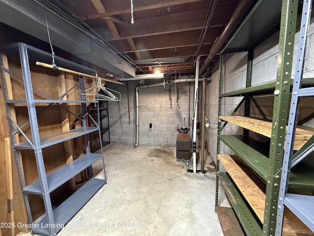 201 W Cavanaugh Rd, Lansing, MI 48910 - view of unfinished basement