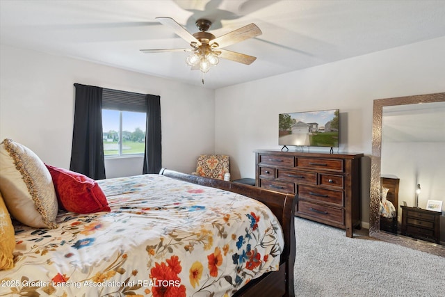 1123 Chesham Ln, Grand Ledge, MI 48837 - carpeted bedroom featuring ceiling fan