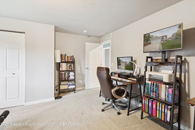 1123 Chesham Ln, Grand Ledge, MI 48837 - carpeted office featuring baseboards