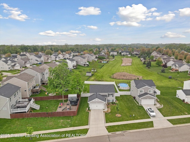 1123 Chesham Ln, Grand Ledge, MI 48837 - aerial view of residential area